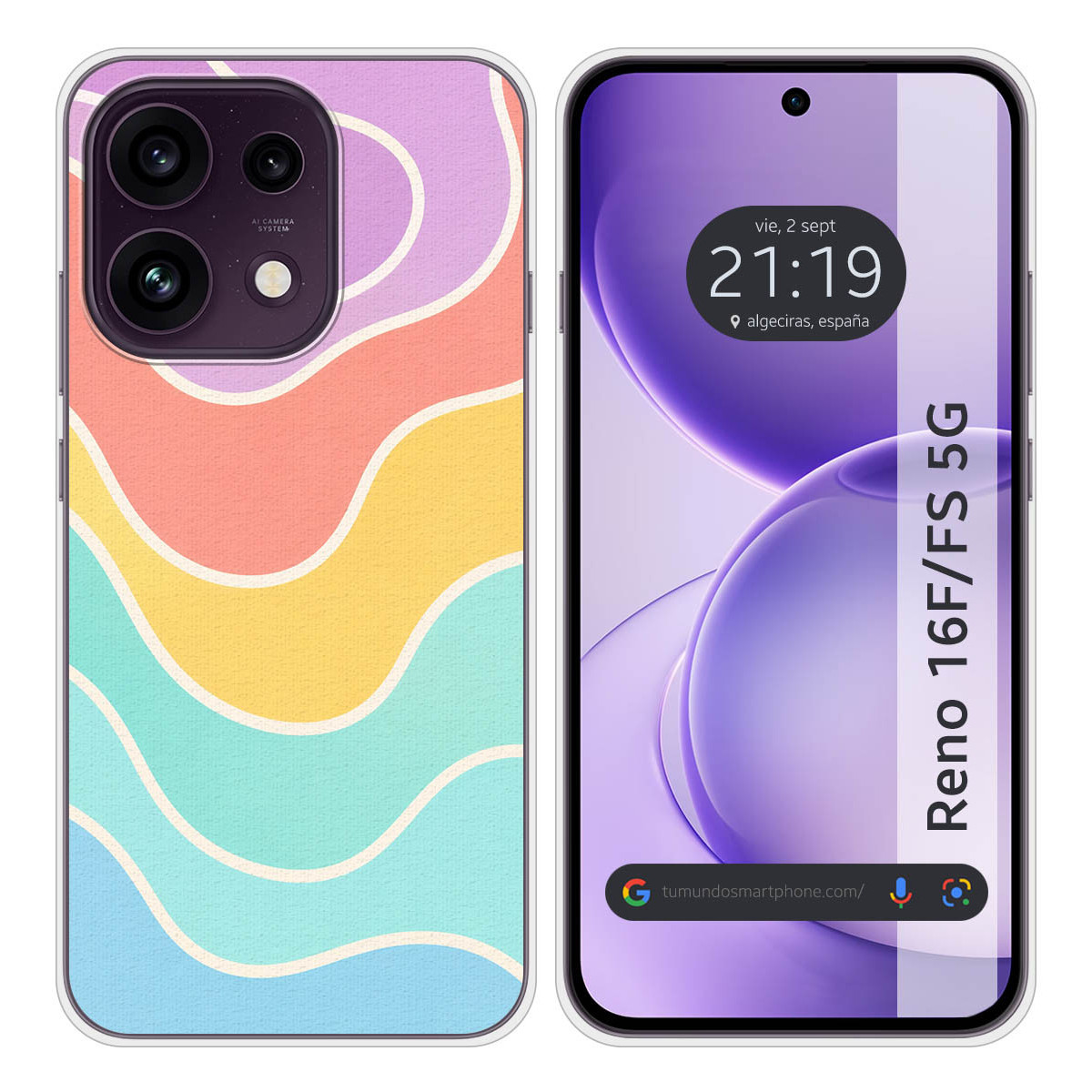 Funda Silicona para Oppo Reno 16 FS / 16FS 5G...