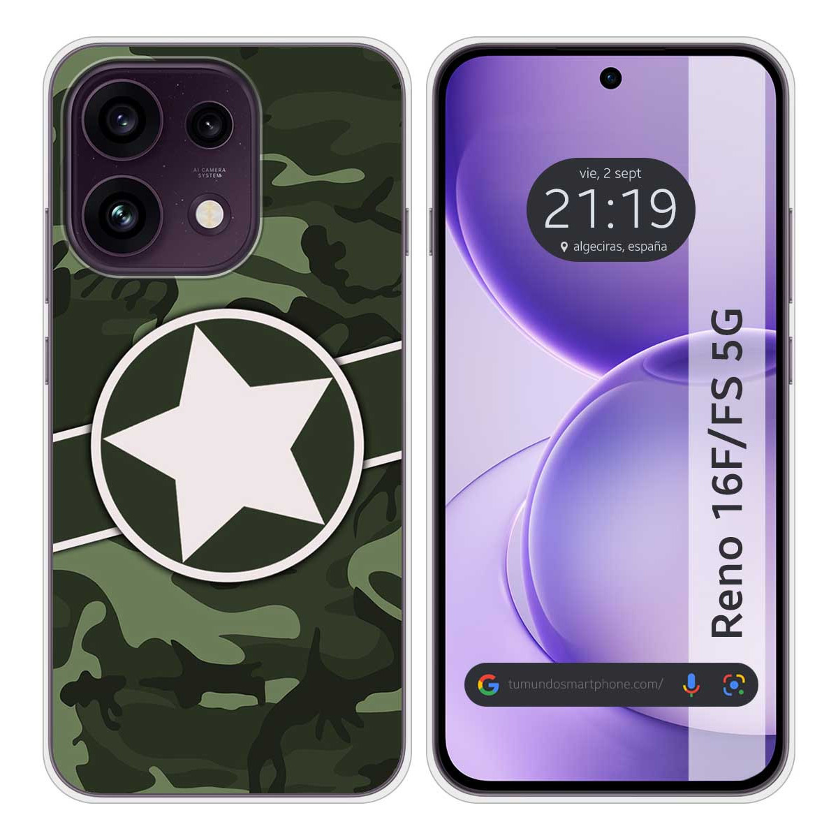 Funda Silicona para Oppo Reno 16 FS / 16FS 5G...