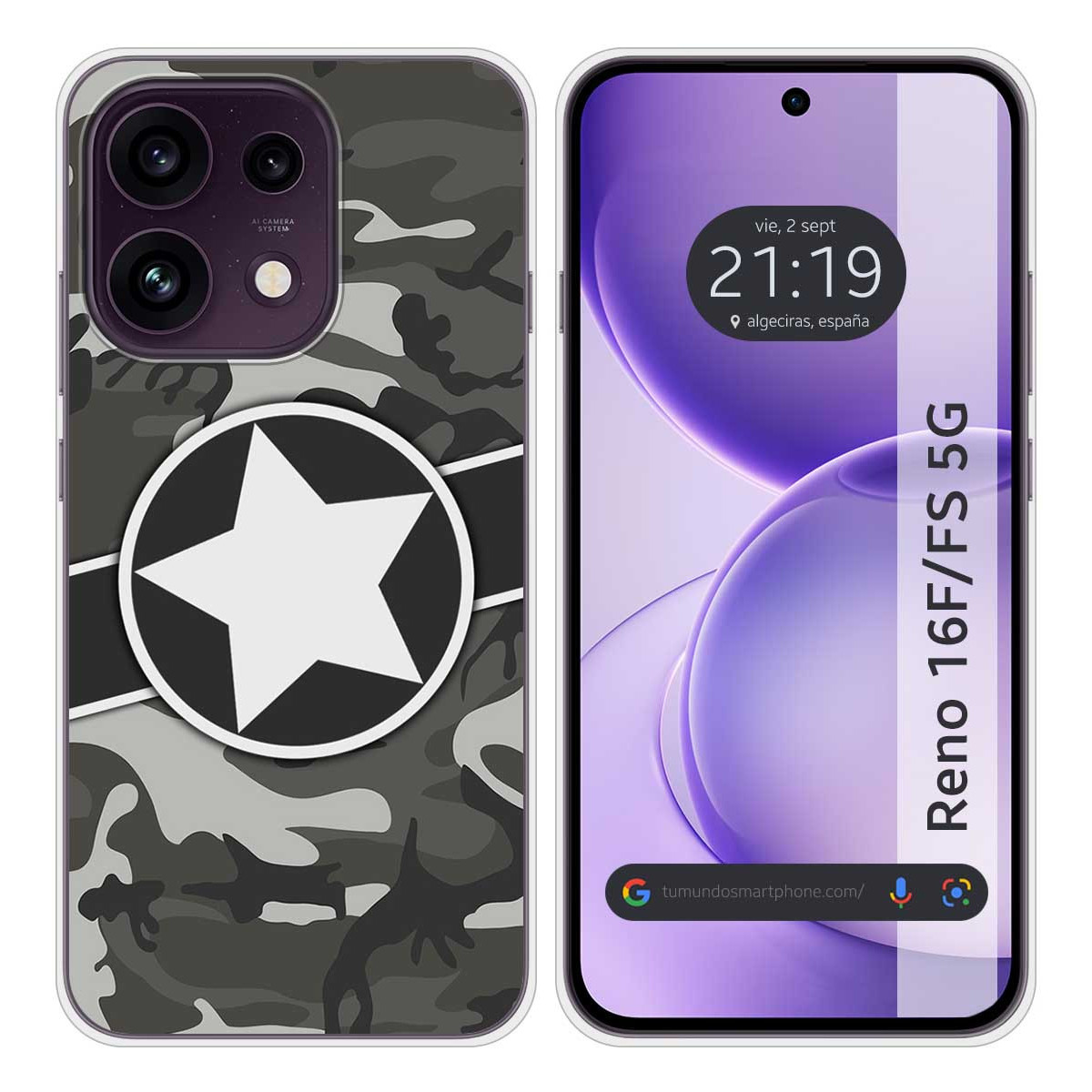 Funda Silicona para Oppo Reno 16 FS / 16FS 5G...