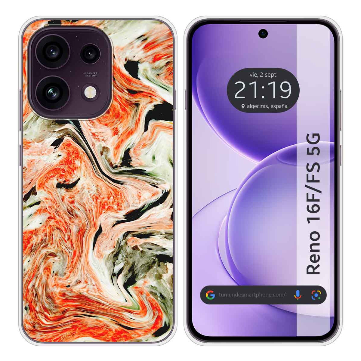 Funda Silicona para Oppo Reno 16 FS / 16FS 5G...