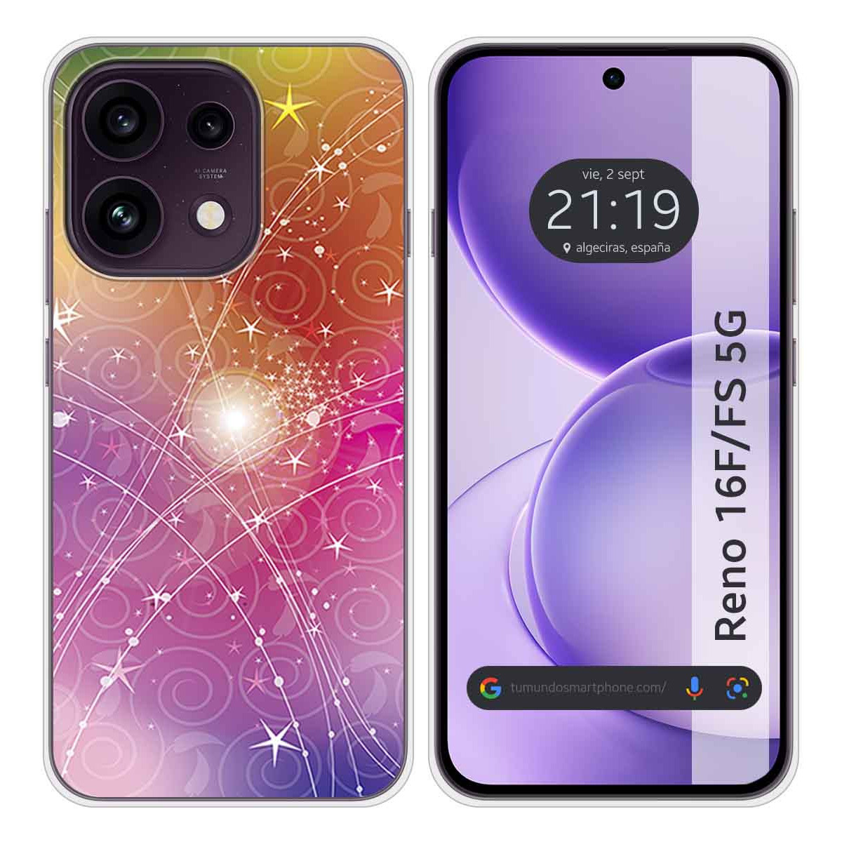 Funda Silicona para Oppo Reno 16 FS / 16FS 5G...