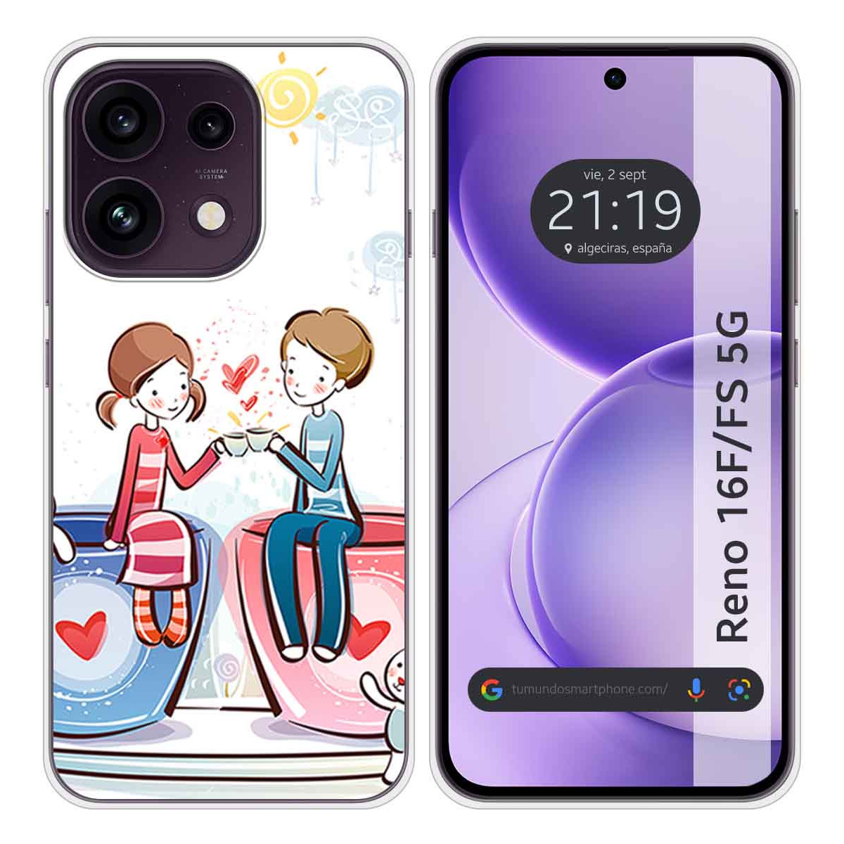Funda Silicona para Oppo Reno 16 FS / 16FS 5G...