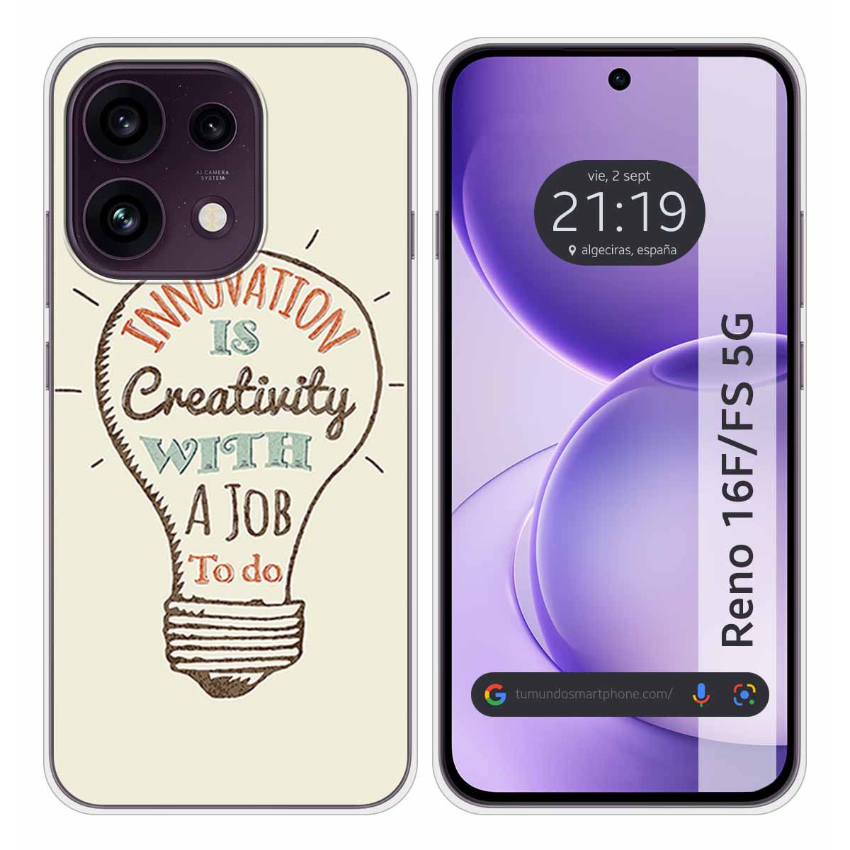 Funda Silicona para Oppo Reno 16 FS / 16FS 5G...