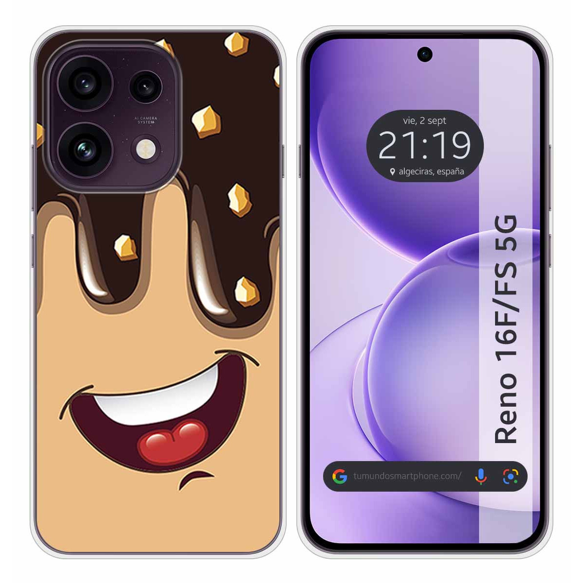 Funda Silicona para Oppo Reno 16 FS / 16FS 5G...