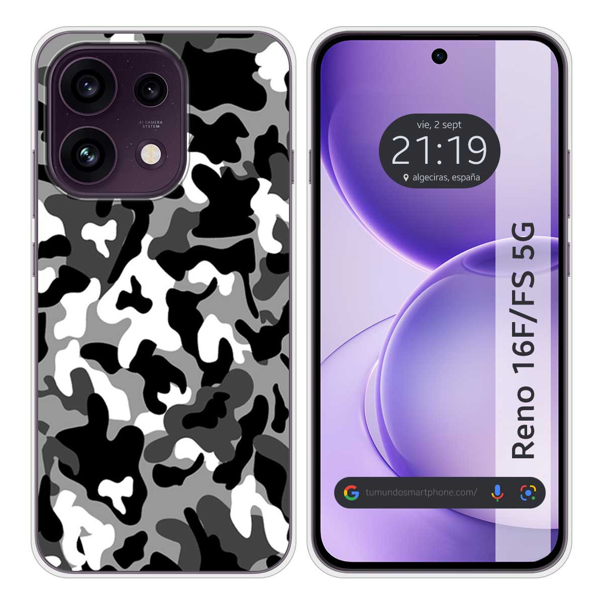 Funda Silicona para Oppo Reno 16 FS / 16FS 5G...