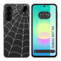 Funda Silicona Transparente para Samsung Galaxy A27 5G diseño Araña Dibujos