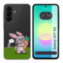 Funda Silicona Transparente para Samsung Galaxy A27 5G diseño Conejo Dibujos