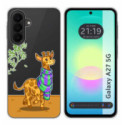 Funda Silicona Transparente para Samsung Galaxy A27 5G diseño Jirafa Dibujos