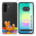 Funda Silicona Transparente para Samsung Galaxy A27 5G diseño Leopardo Dibujos