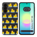 Funda Silicona Transparente para Samsung Galaxy A27 5G diseño Pato Dibujos