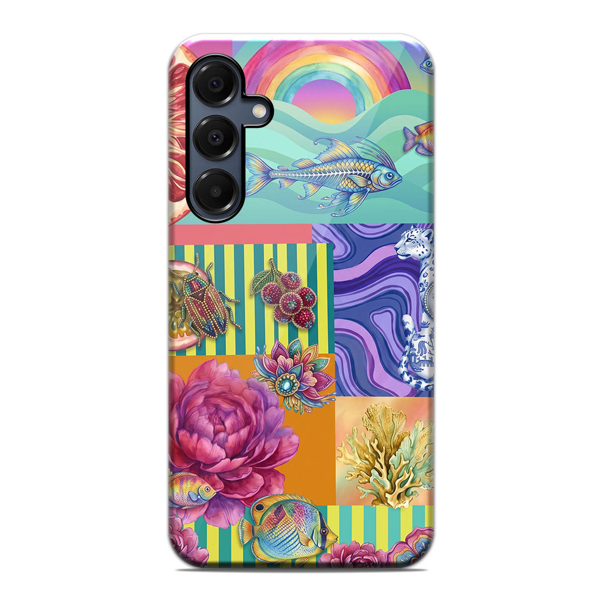 Funda Tough para Samsung Galaxy A16 4G / 5G Doble Capa diseño Collage 03 Dibujos