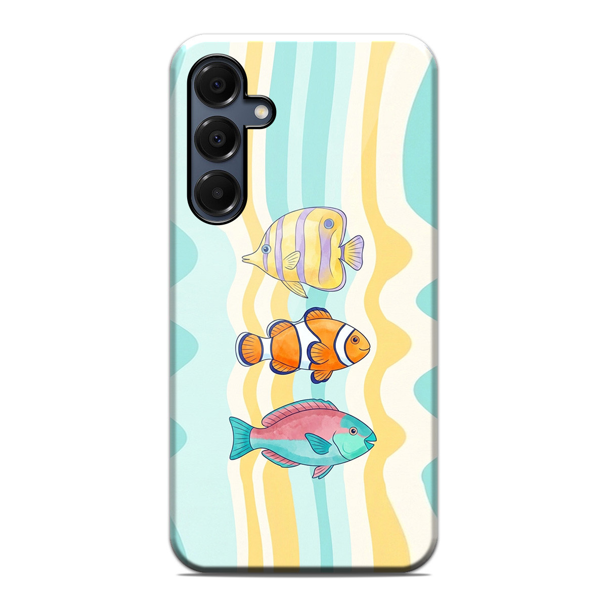 Funda Tough para Samsung Galaxy A16 4G / 5G Doble Capa diseño Peces 01 Dibujos