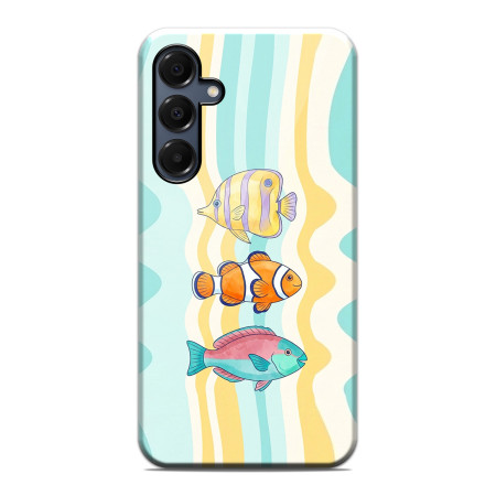 Funda Tough para Samsung Galaxy A16 4G / 5G Doble Capa diseño Peces 01 Dibujos