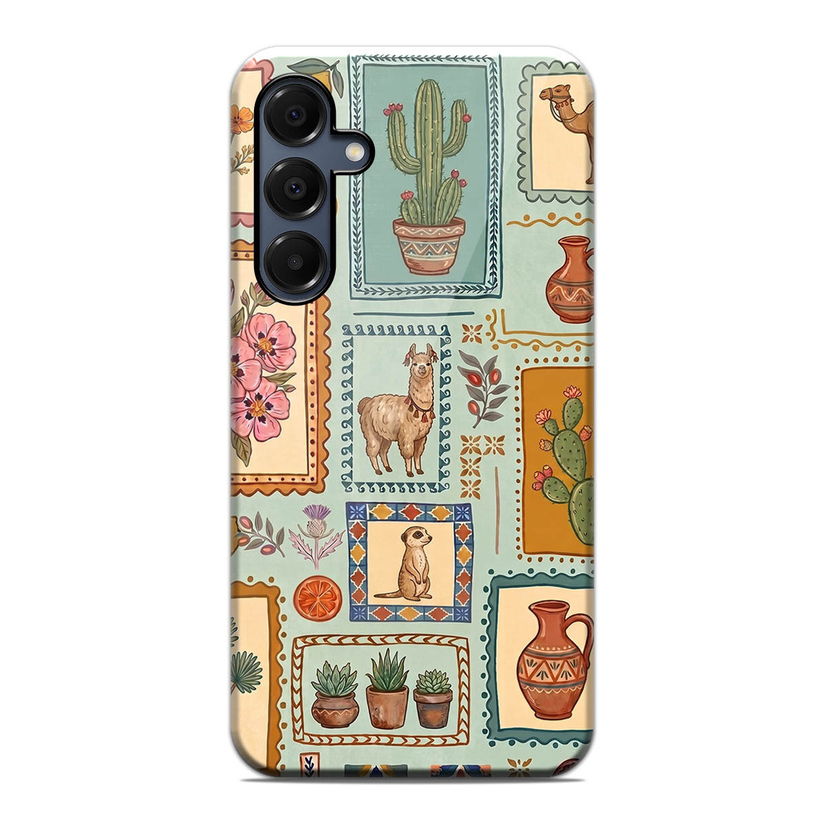 Funda Tough para Samsung Galaxy A16 4G / 5G Doble Capa diseño Sellos 03 Dibujos
