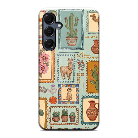 Funda Tough para Samsung Galaxy A16 4G / 5G Doble Capa diseño Sellos 03 Dibujos