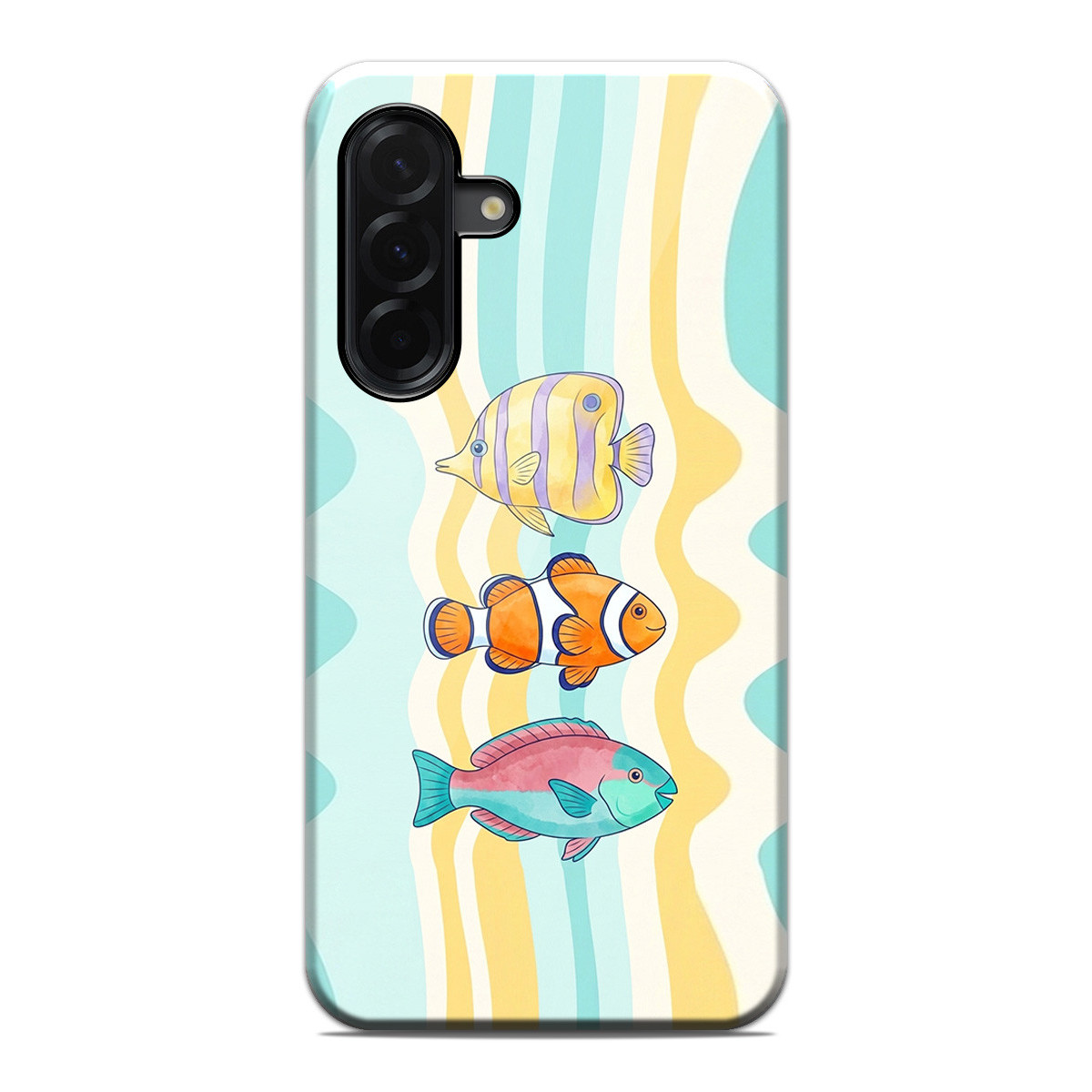 Funda Tough para Samsung Galaxy A56 5G Doble Capa diseño Peces 01 Dibujos