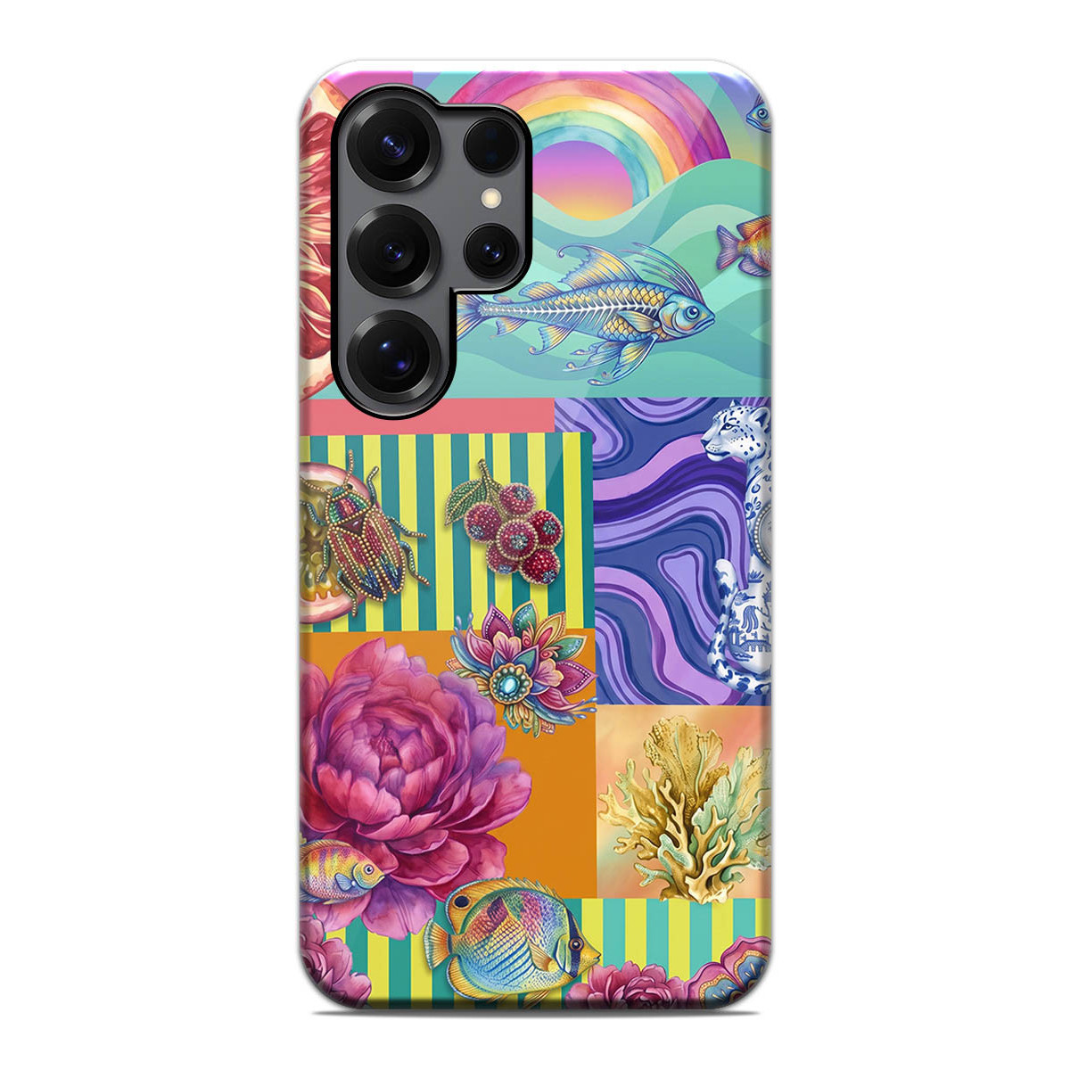 Funda Tough Magnética para Samsung Galaxy S25 Ultra 5G Doble Capa diseño Collage 03 Dibujos