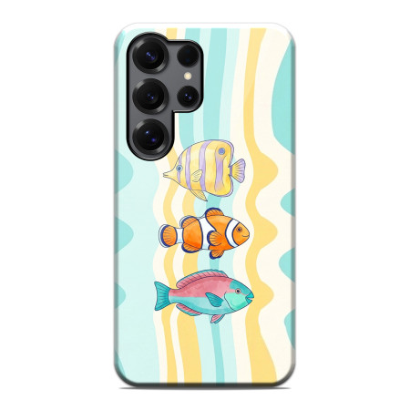 Funda Tough Magnética para Samsung Galaxy S25 Ultra 5G Doble Capa diseño Peces 01 Dibujos