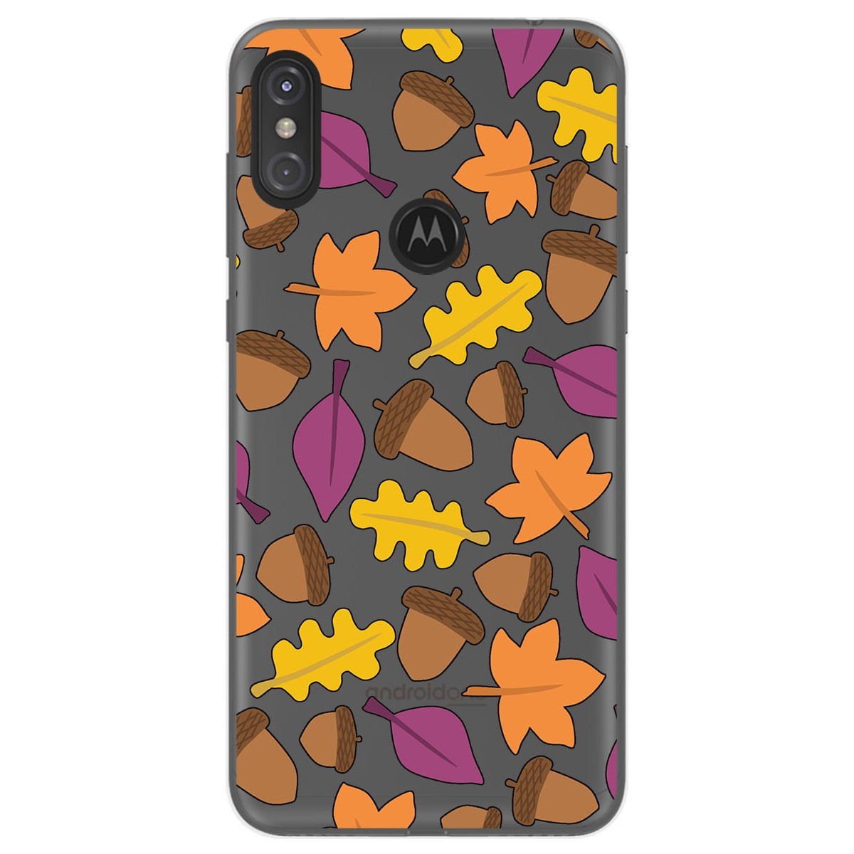 Funda Gel Transparente para Motorola One diseño Otoño Dibujos