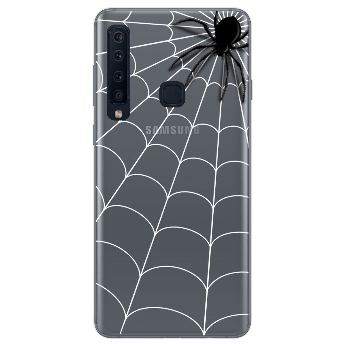 Funda Gel Transparente para Samsung Galaxy A9 (2018) diseño Araña Dibujos