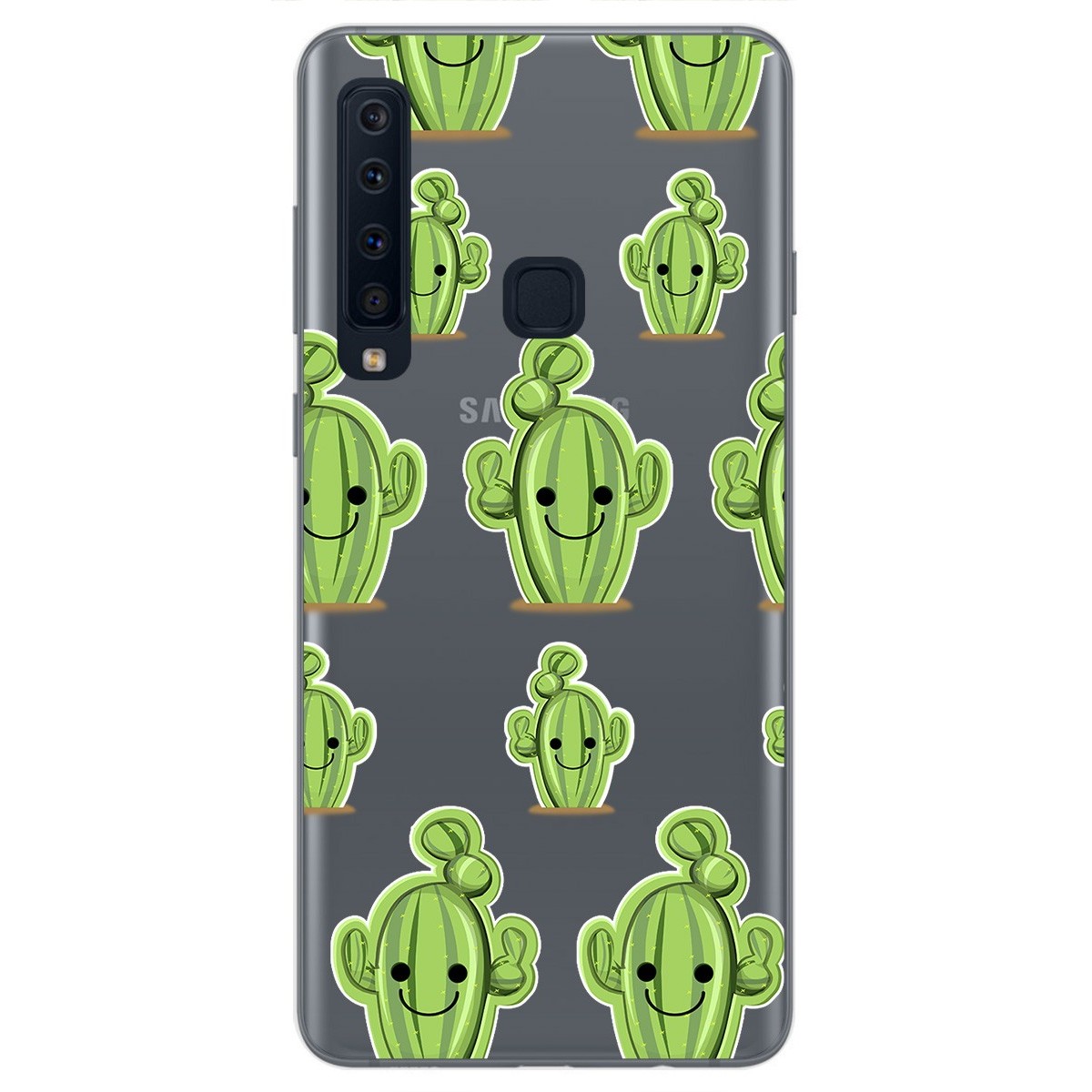 Funda Gel Transparente para Samsung Galaxy A9 (2018) diseño Cactus Dibujos