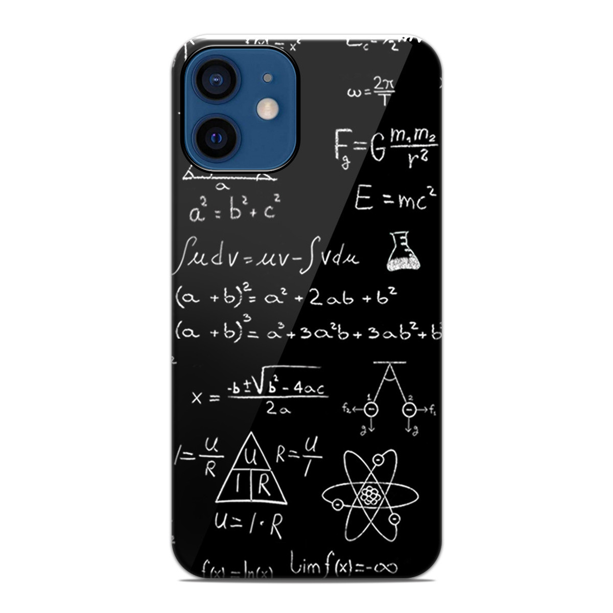 Funda Tough Magnética para Iphone 12 / 12 Pro (6.1) Doble Capa diseño Formulas Dibujos