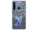 Funda Gel Transparente para Samsung Galaxy A9 (2018) diseño Plumas Dibujos