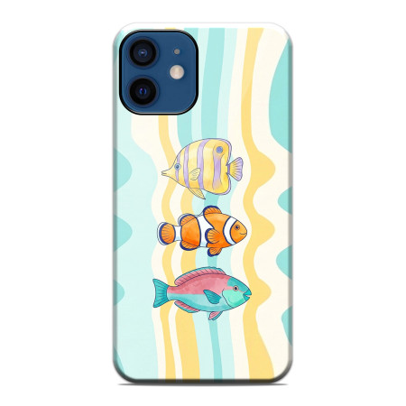 Funda Tough Magnética para Iphone 12 / 12 Pro (6.1) Doble Capa diseño Peces 01 Dibujos