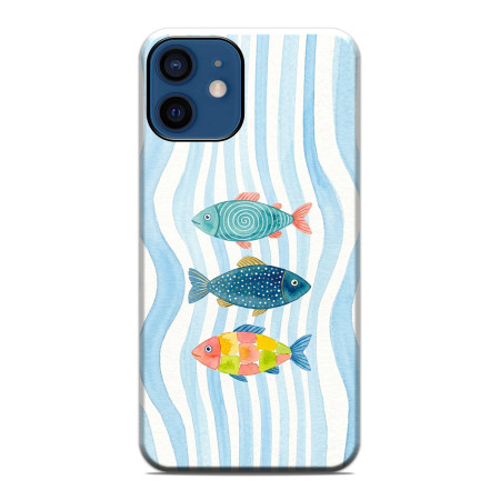 Funda Tough Magnética para Iphone 12 / 12 Pro (6.1) Doble Capa diseño Peces 02 Dibujos