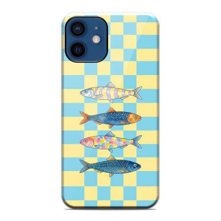 Funda Tough Magnética para Iphone 12 / 12 Pro (6.1) Doble Capa diseño Peces 03 Dibujos