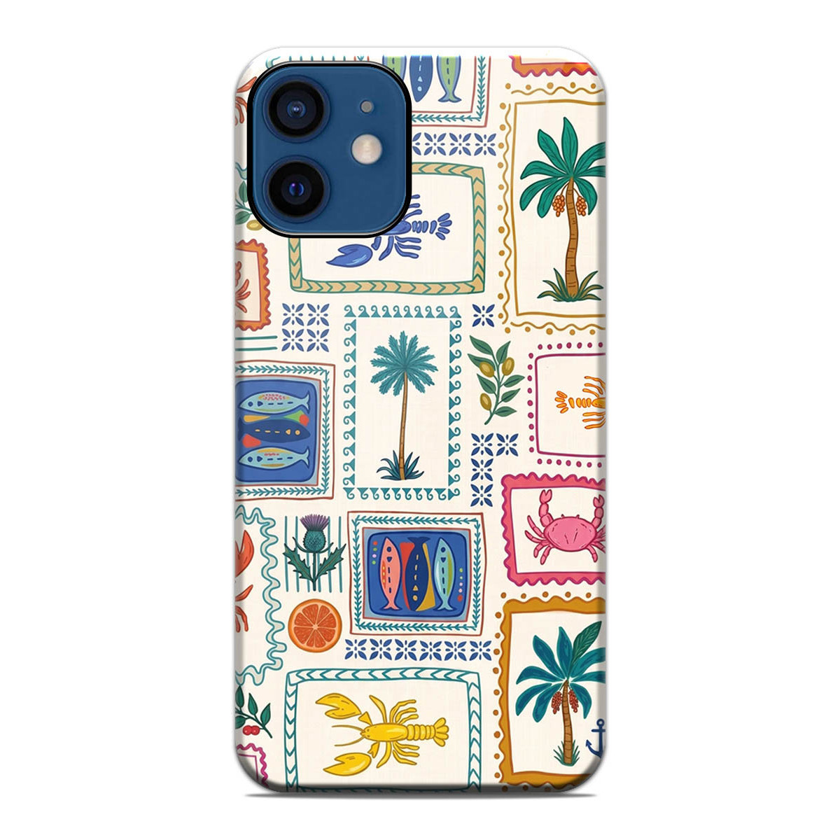 Funda Tough Magnética para Iphone 12 / 12 Pro (6.1) Doble Capa diseño Sellos 01 Dibujos