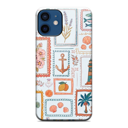 Funda Tough Magnética para Iphone 12 / 12 Pro (6.1) Doble Capa diseño Sellos 02 Dibujos