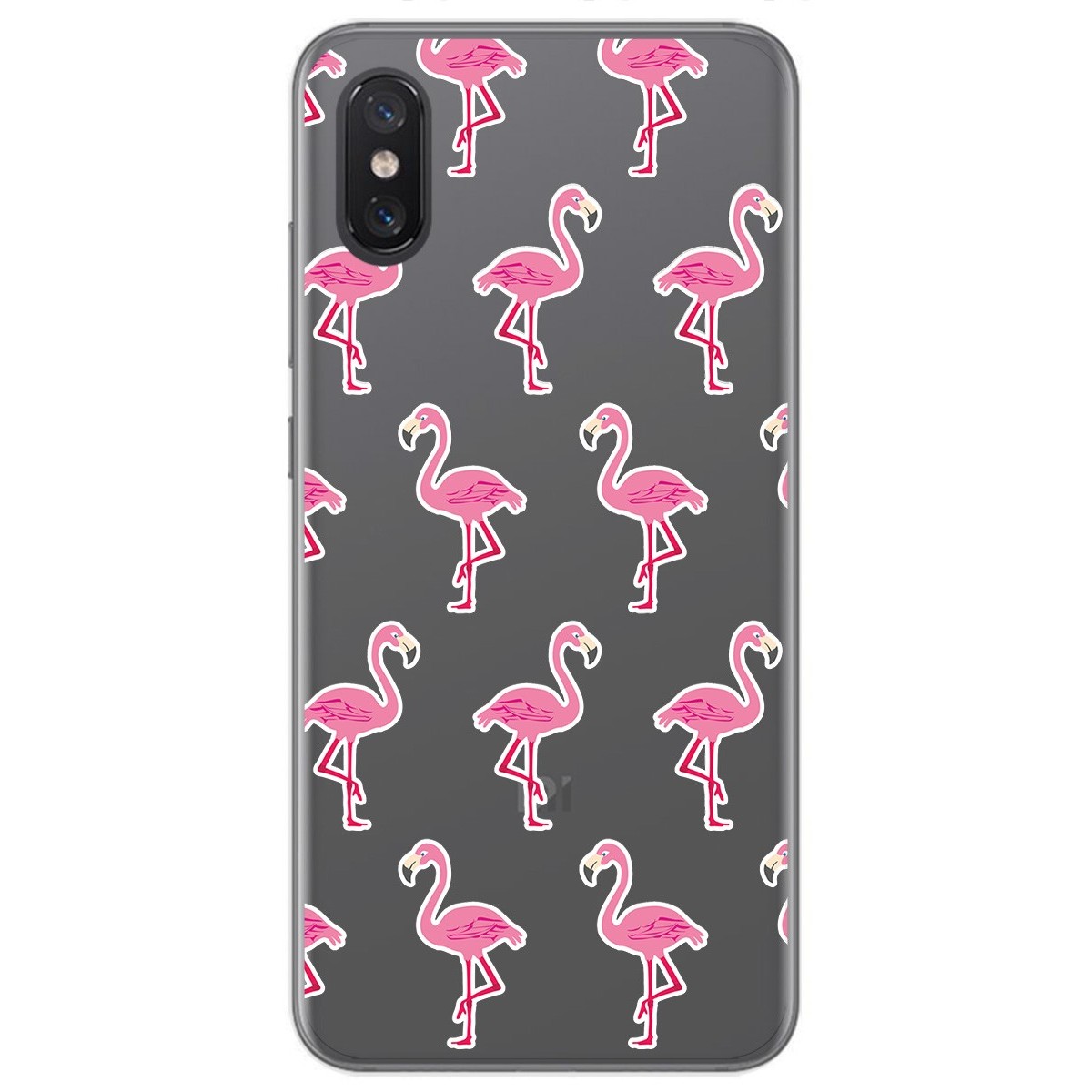 Funda Gel Transparente para Xiaomi Mi 8 Pro diseño Flamenco Dibujos