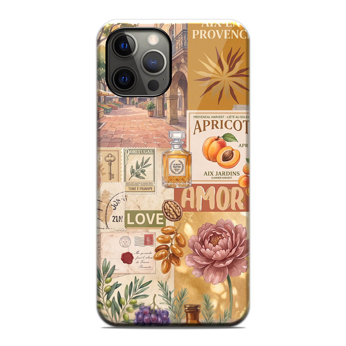 Funda Tough Magnética para Iphone 12 Pro Max (6.7) Doble Capa diseño Collage 01 Dibujos