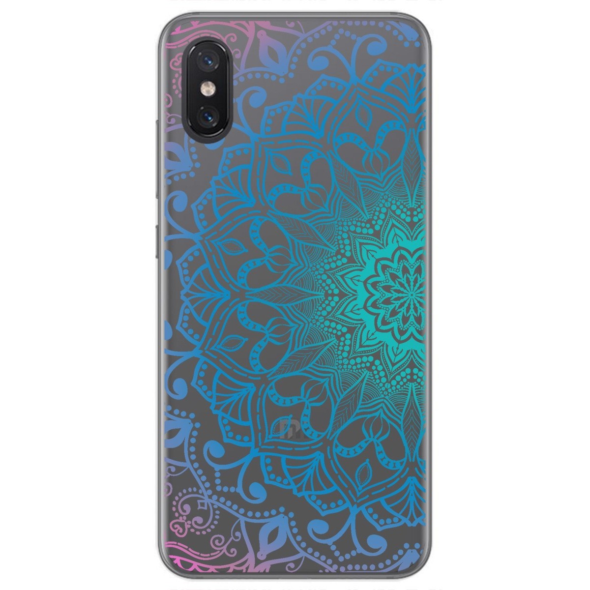 Funda Gel Transparente para Xiaomi Mi 8 Pro diseño Mandala Dibujos