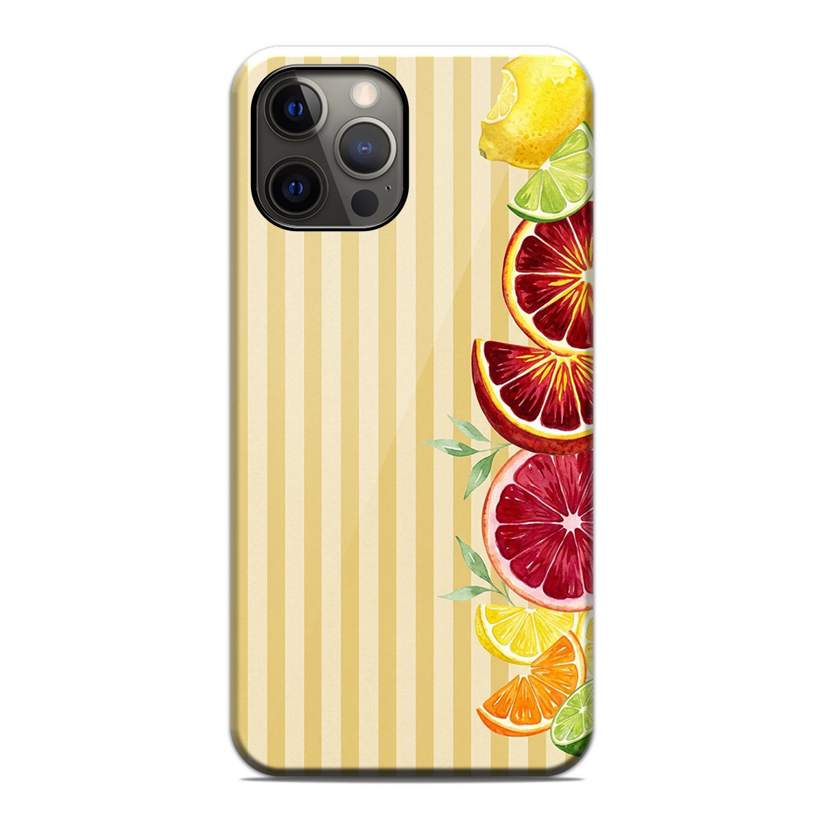 Funda Tough Magnética para Iphone 12 Pro Max (6.7) Doble Capa diseño Limones 02 Dibujos