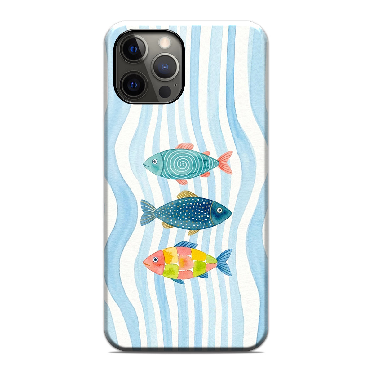 Funda Tough Magnética para Iphone 12 Pro Max (6.7) Doble Capa diseño Peces 02 Dibujos