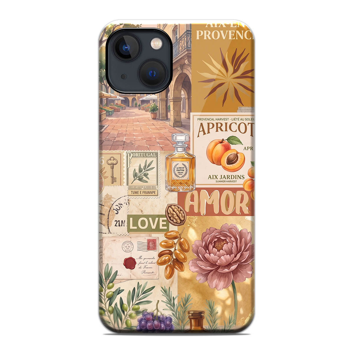 Funda Tough Magnética para Iphone 13 (6.1) Doble Capa diseño Collage 01 Dibujos