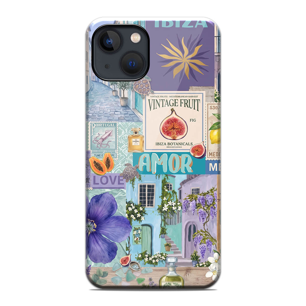 Funda Tough Magnética para Iphone 13 (6.1) Doble Capa diseño Collage 02 Dibujos