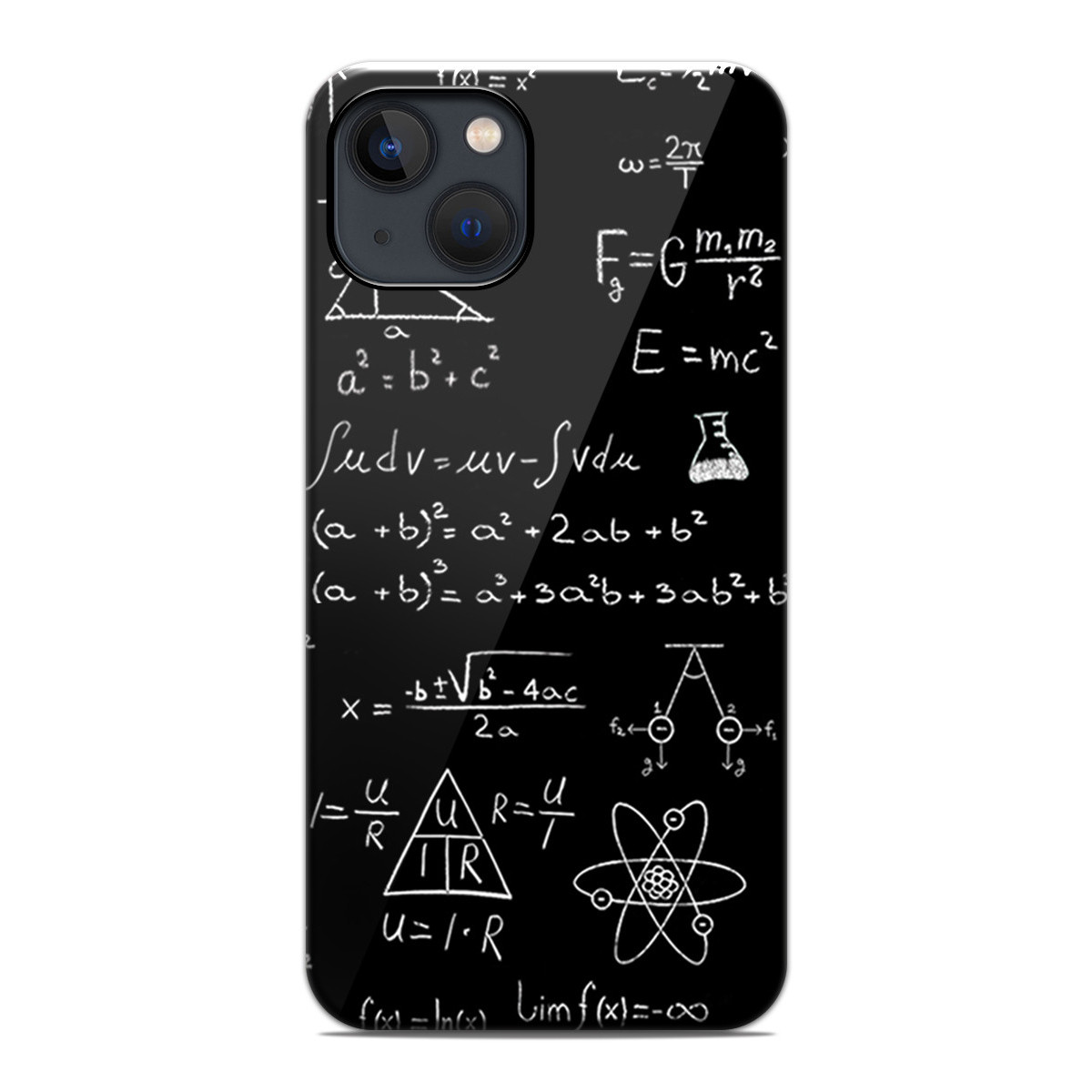 Funda Tough Magnética para Iphone 13 (6.1) Doble Capa diseño Formulas Dibujos