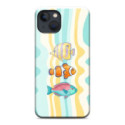 Funda Tough Magnética para Iphone 13 (6.1) Doble Capa diseño Peces 01 Dibujos
