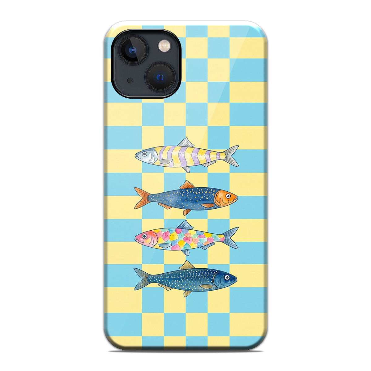 Funda Tough Magnética para Iphone 13 (6.1) Doble Capa diseño Peces 03 Dibujos