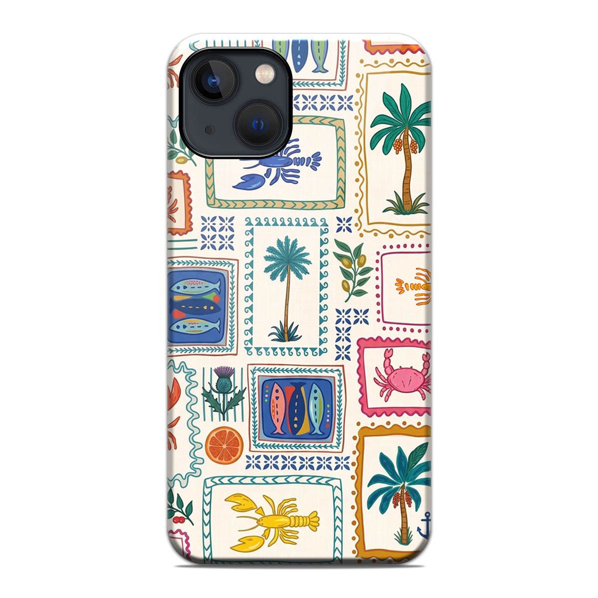 Funda Tough Magnética para Iphone 13 (6.1) Doble Capa diseño Sellos 01 Dibujos