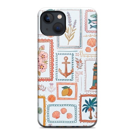 Funda Tough Magnética para Iphone 13 (6.1) Doble Capa diseño Sellos 02 Dibujos