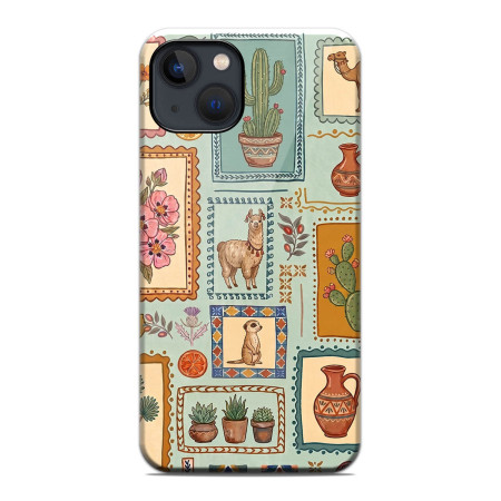 Funda Tough Magnética para Iphone 13 (6.1) Doble Capa diseño Sellos 03 Dibujos