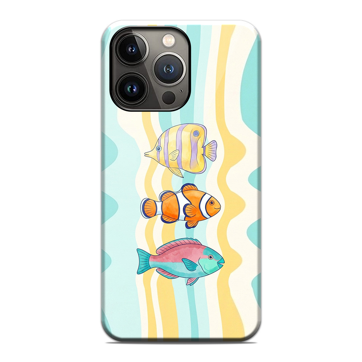 Funda Tough Magnética para Iphone 13 Pro (6.1) Doble Capa diseño Peces 01 Dibujos