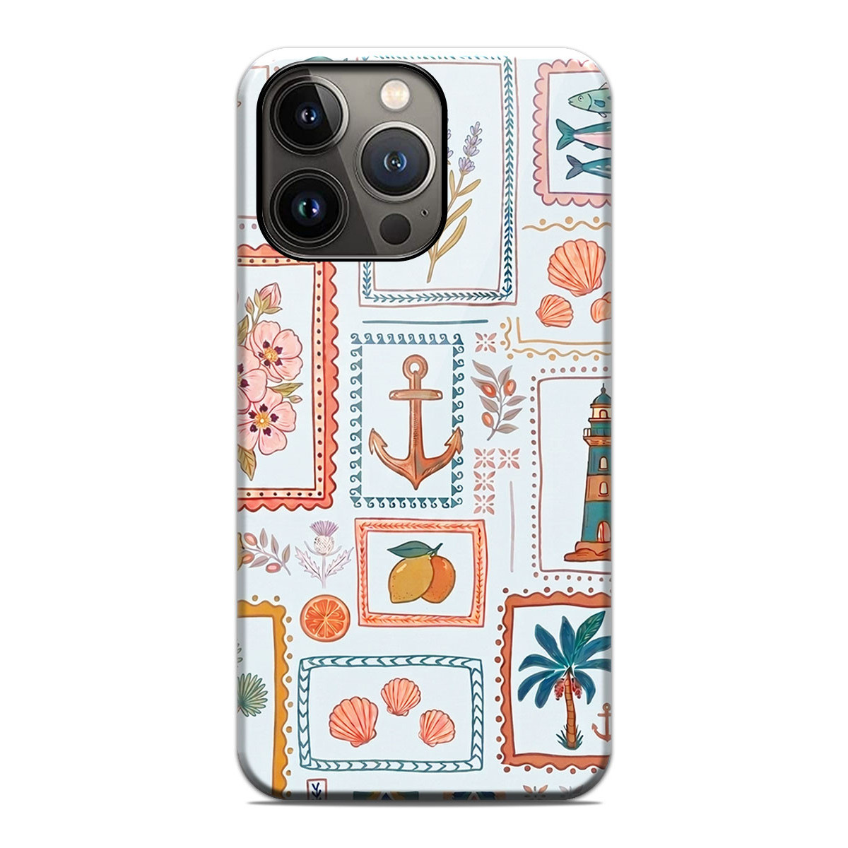 Funda Tough Magnética para Iphone 13 Pro (6.1) Doble Capa diseño Sellos 02 Dibujos