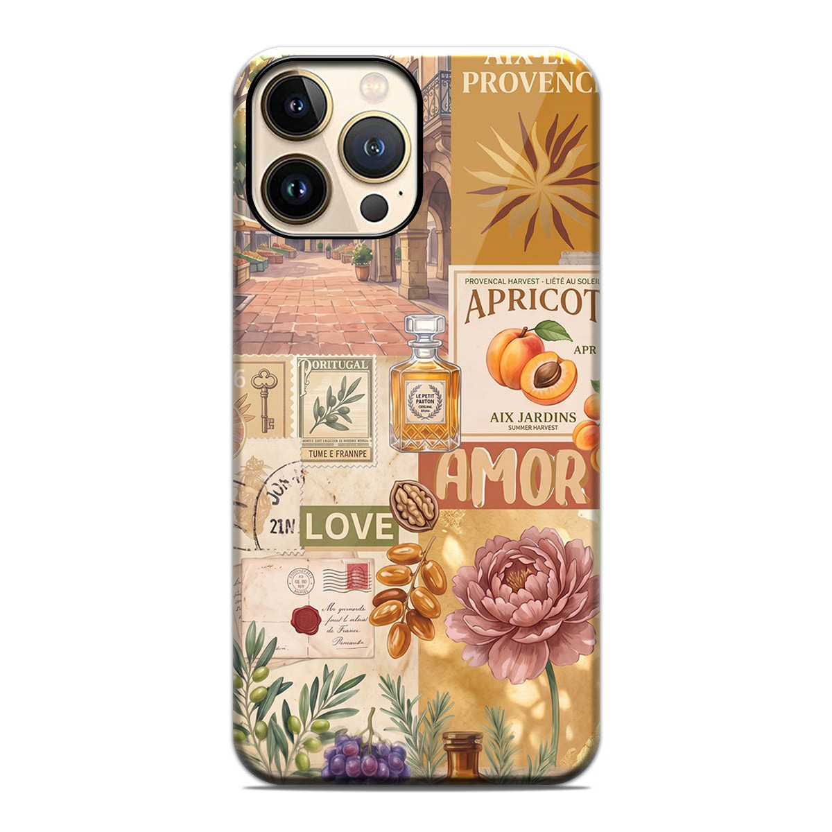Funda Tough Magnética para Iphone 13 Pro Max (6.7) Doble Capa diseño Collage 01 Dibujos