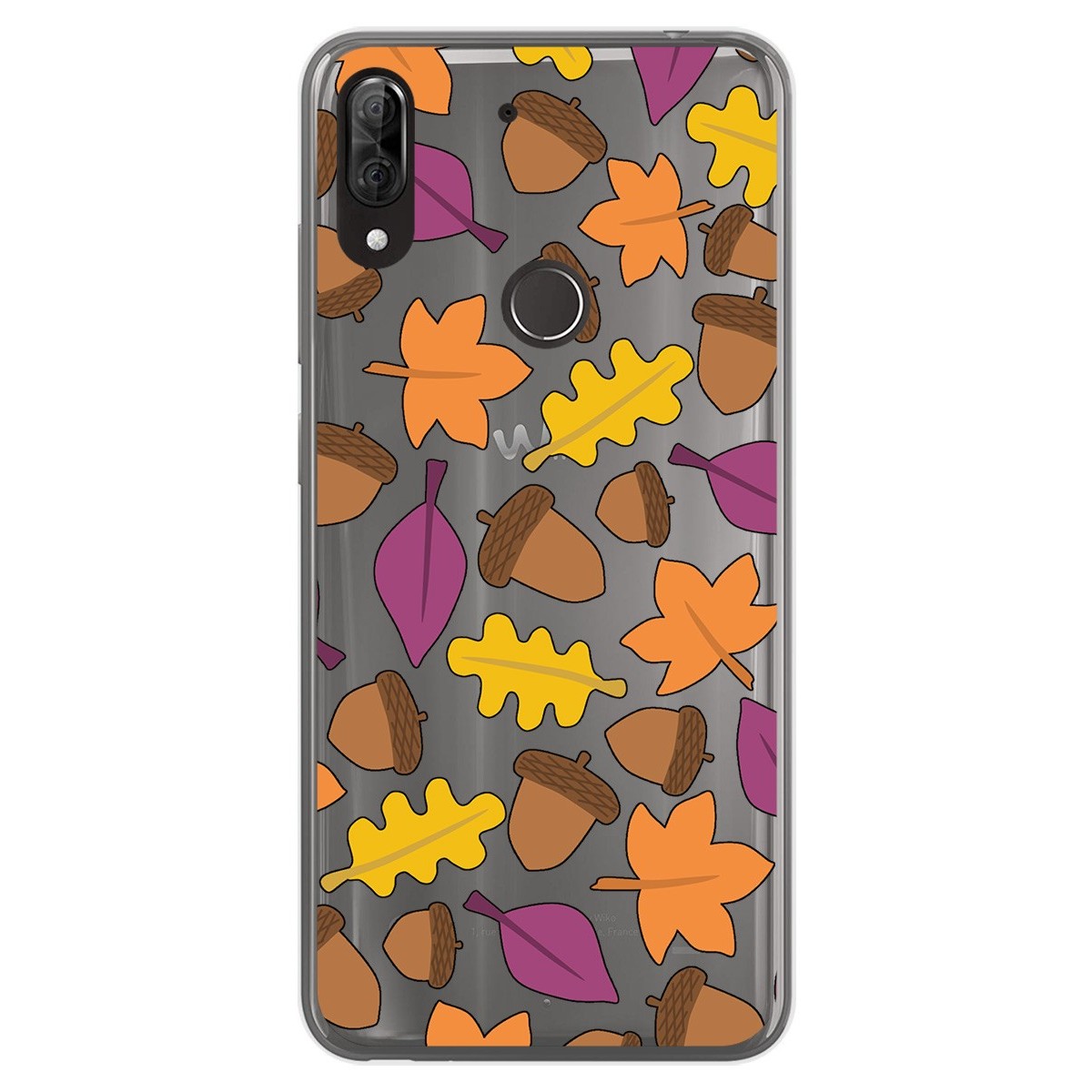 Funda Gel Transparente para Wiko View2 Plus diseño Otoño Dibujos