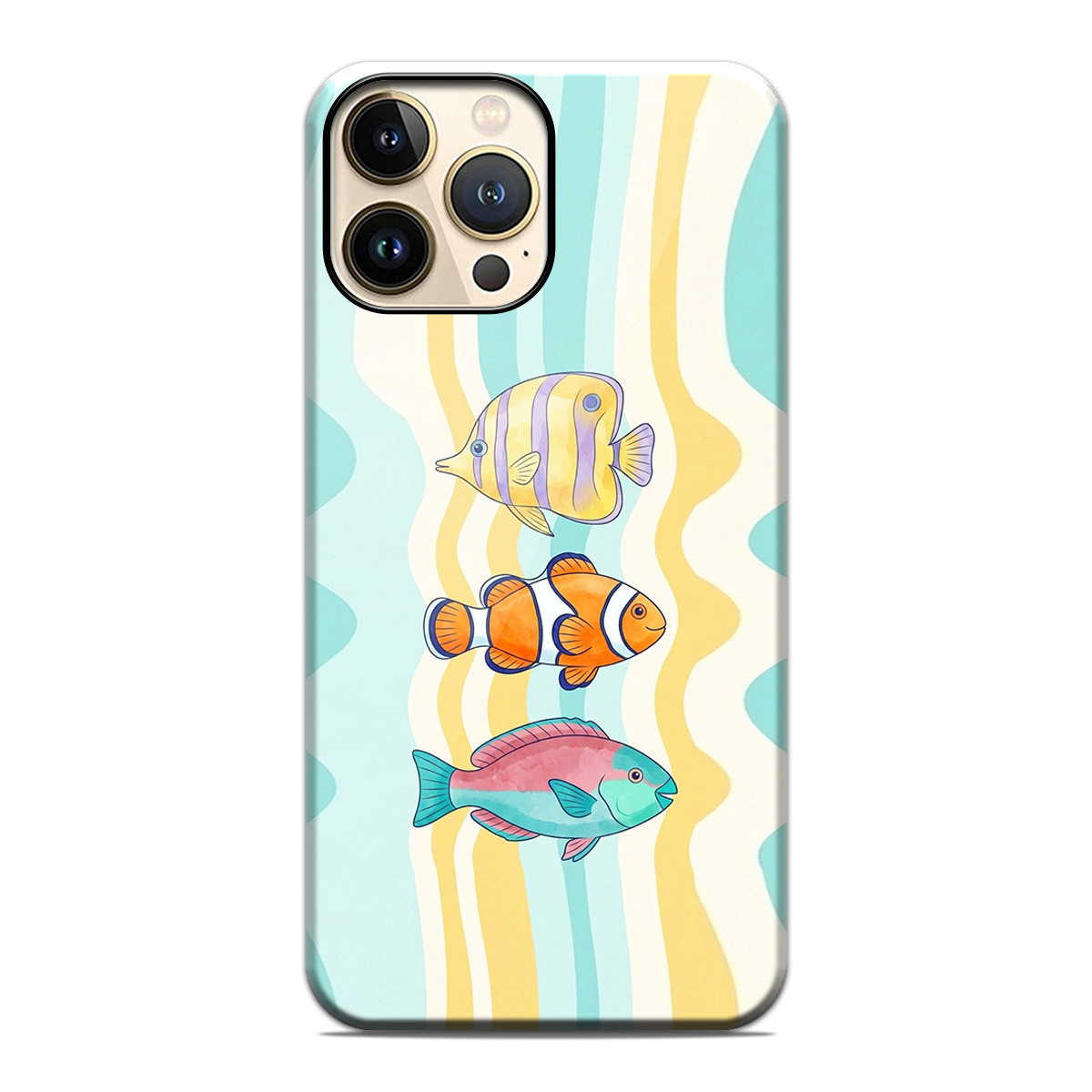 Funda Tough Magnética para Iphone 13 Pro Max (6.7) Doble Capa diseño Peces 01 Dibujos